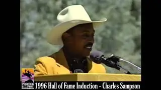 Charlie Sampson 1996 acceptance speech into the ProRodeo Hall of Fame