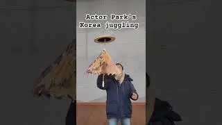 The Korean plate spinning is called 'Berna' #aespa_drama #juggling #platespinning #actor_yunsik