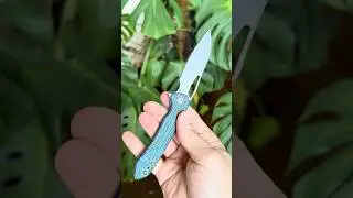 Ferrum Forge Dao WE Knife Co S35VN Drop Massdrop Titanium Framelock Folder #EDC Custom Ano Beadblast