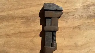 Vintage COES Monkey Wrench restoration  (COES WRENCH WORCE STEP. MASS USA).