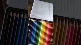 unboxing brustro colour pencils 24 shades #shortvideo #youtubeshorts