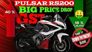 Bajaj Pulsar RS200 New Price 2025 💸 | Huge Price Drop | GST Impact & EMI for 3 Years