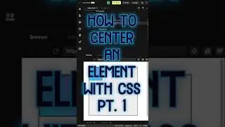 How to center an element with CSS pt. 1 #shorts