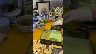 Matcha Tiramisu Cake🍰 #dessert #food #satisfying #douyin #chinesedessert #delicous #viralvideo #fyp