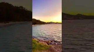 Sunset melting into the water, one quiet moment at a time.#nswaustralia #portstephens #oceansunsets