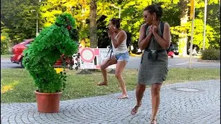 Bushman Prank in Germany 🇩🇪 Schrecklicher Schrecken auf der Stra&szlig;e🇩🇪👻👻🤣😂