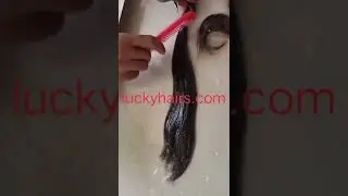 Natural Virgin Raw manufacturers Indian temple hair extensions.. Luckyhairs.com