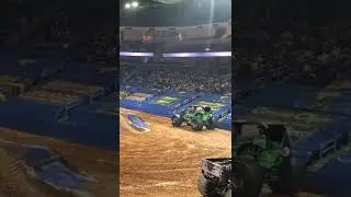 Jester clearing the jump in the time trial