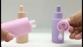 30ml Macaron Cylindrical empty Essential Oil Dropper Bottle with Glue Head Divided Bottle