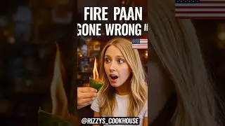 Fire Paan Gone Wrong in USA 🇺🇸🔥 The Hottest Paan Experience Ever! #viralreels #usashorts #reels