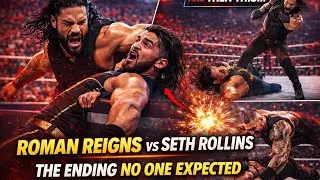 Roman Reigns Turns Seth Rollins&rsquo; Attack Into Chaos 💥 #wwe #wwe2k26 #romanreigns #royalrumble #raw