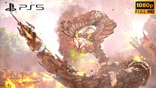 Horizon Forbidden West - Slitherfang Giant Snake Robot Boss Fight [PS5 1080p 60FPS]