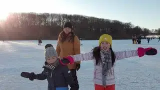 Ice skating at Mosvangen Park