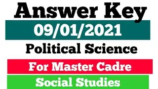 Answer Key Civics Master Cadre 2020