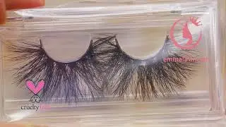 Clear acrylic eyelash packagings with  wholesale lashes vendor USA Emma Lashes best mink lash vendor