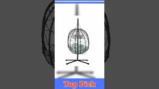 NEW Egg Chair with Stand Indoor Outdoor Swing Chair Patio Wicker Hanging Egg Chair Hanging Basket...