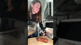 frozen steak in an air fryer is a game changer #carnivore #nontoxic #glassairfryer