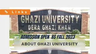 admission open Ghazi university of Dera ghazi khan BS fall 2023 gudgk || Ghazi university