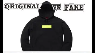 Supreme Box Logo Hoodie Bogo Lime FW17 Black Original & Fake