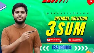 3 Sum Problem in Telugu 🔥 | Optimal Two Pointer Approach Explained Step-by-Step | DSA Series 💻