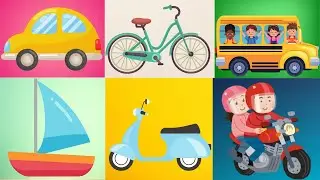 Vehicle Names | Types of Vehicles in English | Mode of Transport | Learning Transport Vehicle Names