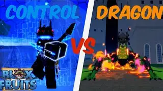 Новая версия Conroll Rework против Dragon Fruit в Blox Fruits (даже близко не сравнить)