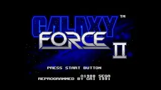 Galaxy Force II (Mega Drive) &ndash;&nbsp;&Eacute;cran-titre (International - PAL) &ndash;&nbsp;1080p