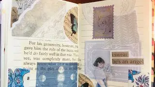 |Making journal with me|Alight blue journal|my journal book|