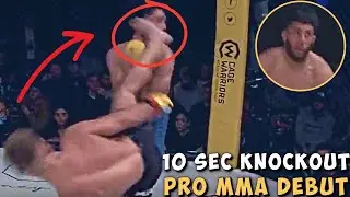 Fair or foul? Fighter sets Cage Warriors fastest knockout record after glove touch