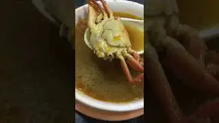 Crab soup#rich#nutrient#eliminating#cold#perfect#evening#drink.