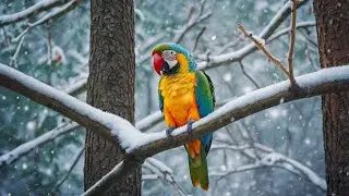 Calm Winter Morning ❄️ Soft Piano & Bird Sounds for Deep Relaxation, Healing & Sleep