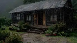 Rain noise relaxing mind and body bringing soft rhythm for deep sleep comfort