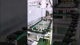 Rectangular precision circular guide conveyor line,