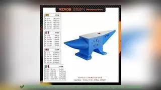 VEVOR 30KG Single Rugged Round Horn Anvil Cast Steel Block Blacksmith  Review