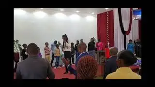 Joyanna Chebet Leading Worship with the Children in Church 