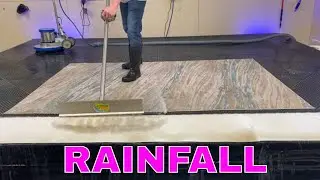 Rainfall stormy rug washing [CARPET CLEAN] #asmr #relaxing #satisfying