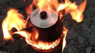Kamp ocağı yapımı | Boya tenekesinden kamp ocağı yaptım. #youtube #kampocağı #kampsobası #diy #asmr