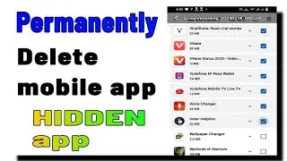 How to uninstall mobile app | How Delete Mobile app | How to |