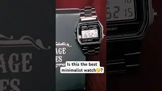 Casio A158W &mdash; лучшие минималистичные часы🤔? #casio #часы #время #casiovintage #мода #стильжизни