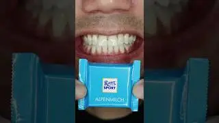 ALPENMILCH Ritter SPORT mini 🍫🥵 ASMR #shorts