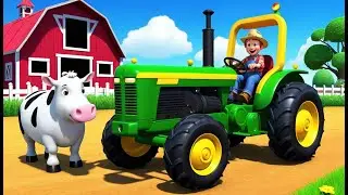 Old MacDonald Rides a Flying Tractor | Funny and Cute Kids Nursery Rhyme Animation
