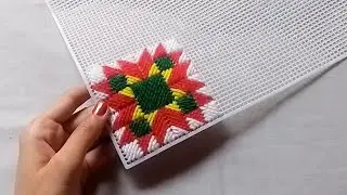 🌸Wow very beautiful hand fan design LATEST PLASTIC CANVAS DESIGN FOR HAND FAN 🖐