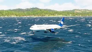the plane hit a storm and made an emergency landing EPs86
