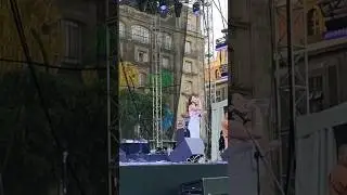 @ValeriaJasso y &lrm;⁨@420noticiasmexico⁩&nbsp; #lucesdeinvierno #festival #zocalo #cdmx #music