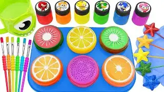 Satisfying Video l How To Make Gummy Slimes SPRUNKI Shiny Mixed Lollipop In Rainbow ASMR Molds