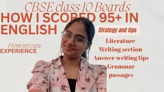 How I scored 95+ in my English class 10th boards EXACT STRATEGY ⚡