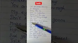 Teeth song lyrics- 5 second of summer #song #lyricsstatus #sing #teeth