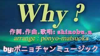 【Why ? / shinobu.n】 iPadのgarage bandでshinobu.nさんのオリジナル曲『Why?』をアレンジさせて頂きました😅歌はshinobu.nさんに歌って頂きました‼️