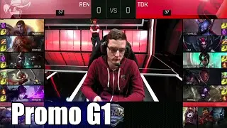 Renegades vs Team Dragon Knights | Game 1 S6 NA LCS Summer 2016 Promotion Tournament | REN vs TDK G1