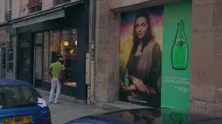PERRIER x URBAN ACT : Mona Lisa by Perrier - Affichage Sauvage & Wall Covering